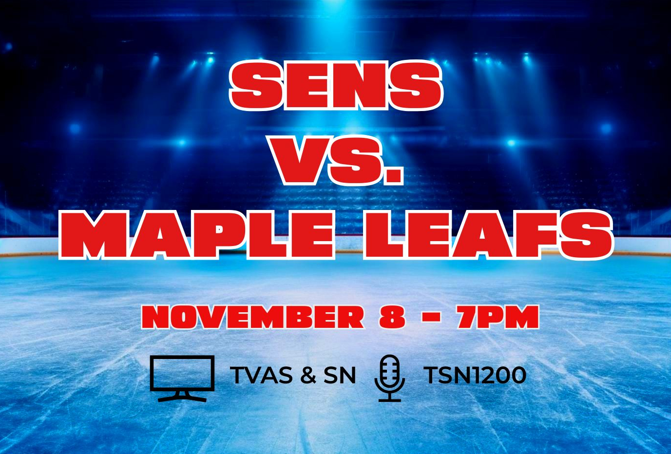 Game Day – Sens vs. Maple Leafs – Nov 8, 2023