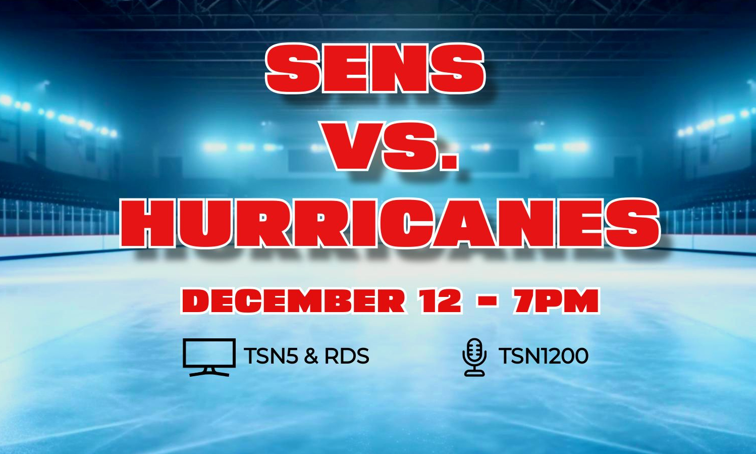 Game Day – Sens vs. Canes – Dec 12, 2023