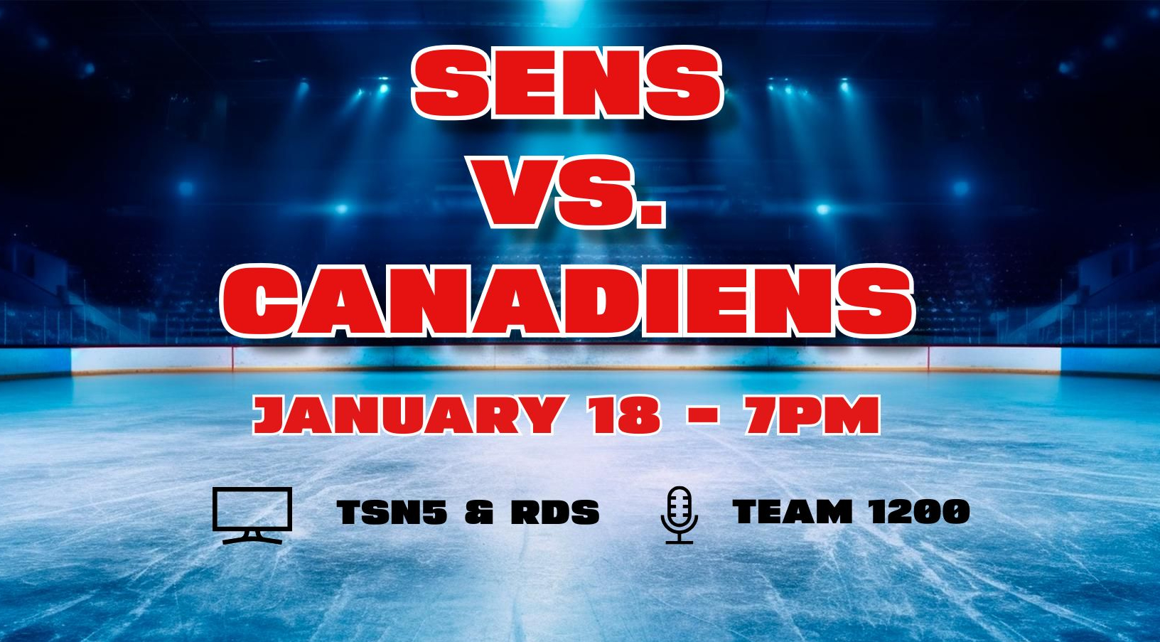 Game Day – Sens vs. Canadians – Jan 18, 2024