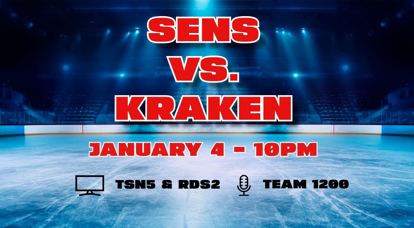 Game Day – Sens vs. Kraken – Jan 4, 2024