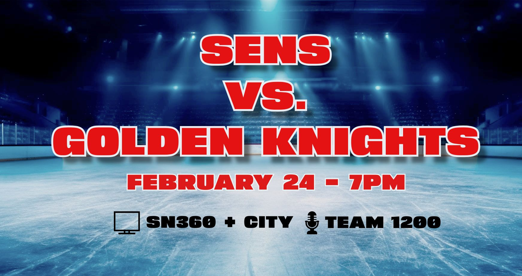 Game Day – Sens vs. Golden Knights – Feb 24, 2024
